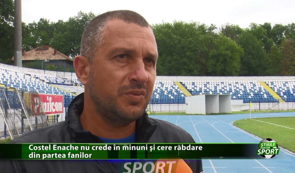 Costel Enache nu crede în minuni și cere răbdare din partea suporterilor