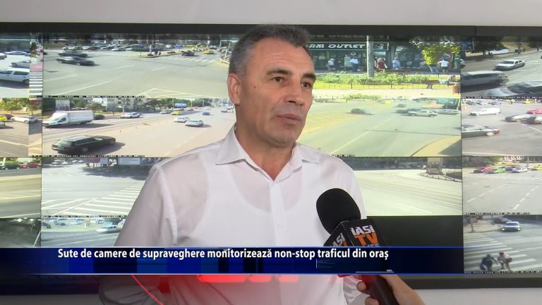 Sute de camere de supraveghere monitorizeaza non-stop traficul din oras