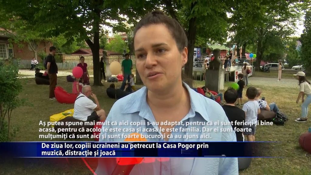De ziua lor, copiii ucraineni au petrecut la Casa Pogor prin muzica, distractie si joaca