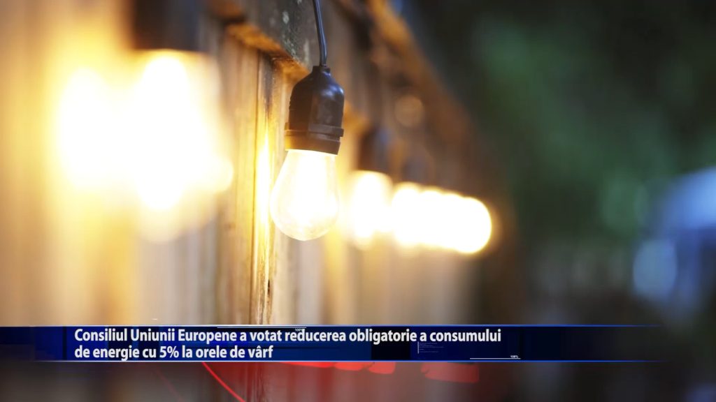 Consiliul Uniunii Europene a votat reducere obligatorie a consumului de energie cu 5% la orele de varf