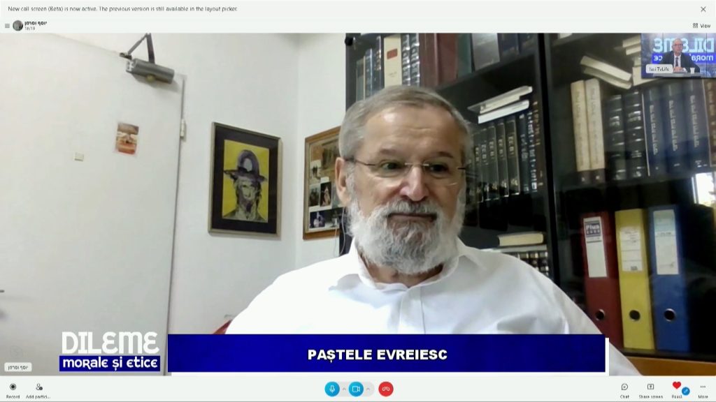 DILEME MORALE ȘI ETICE / PAȘTELE EVREIESC