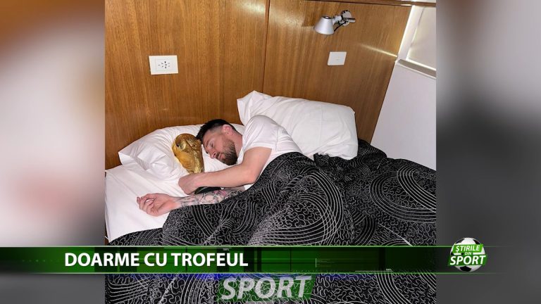 LIONEL MESSI, PERSONALITATEA ANULUI 2022, DOARME CU TROFEUL DE LA MONDIAL