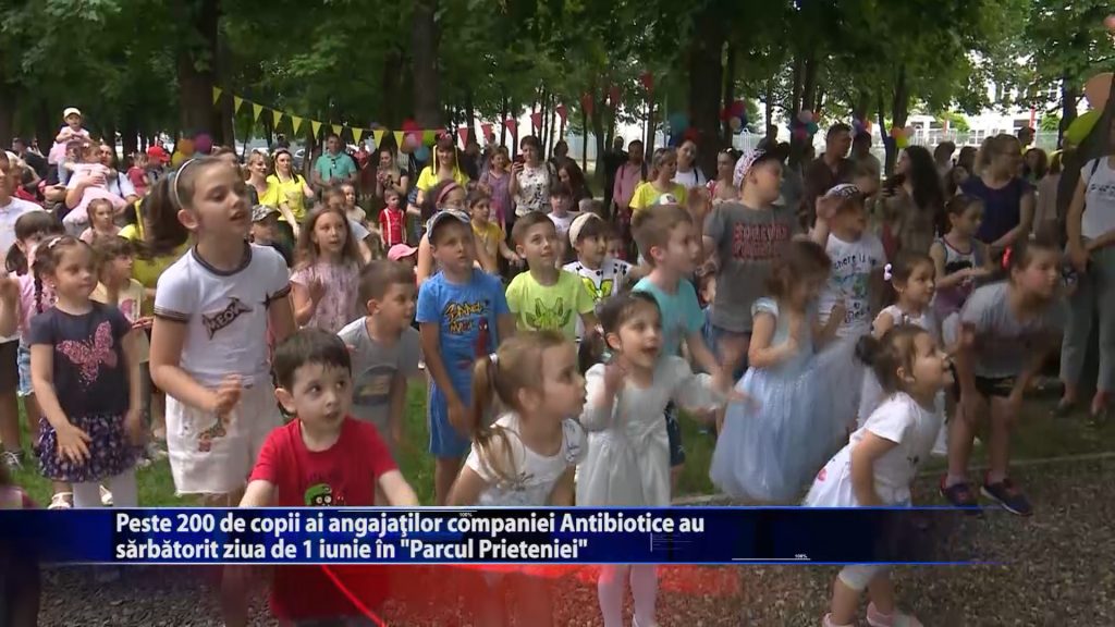 Peste 200 de copii ai angajatilor companiei Antibiotice au sarbatorit ziua de 1 Iunie in ,,Parcul Prieteniei”