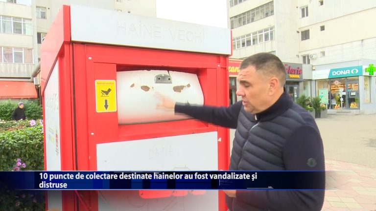 10 puncte de colectare destinate hainelor au fost vandalizate si distruse