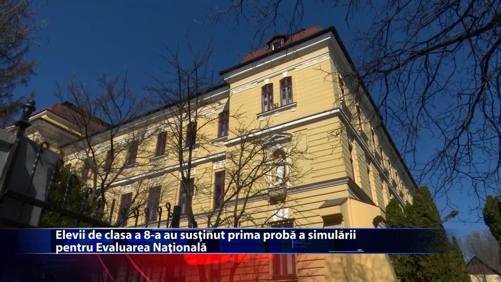 Elevii de clasa a 8-a au sustinut prima proba a simularii pentru Evaluarea Nationala