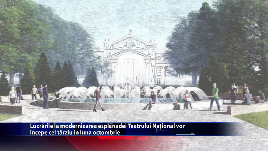 Lucrarile de modernizare a esplanadei Teatrului National vor incepe cel tarziu in luna octombrie