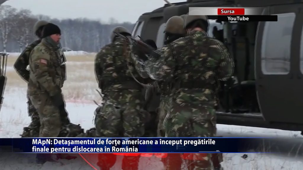 MApN: Detasamentul de forte americane a inceput pregatirile finale pentru dislocarea in Romania