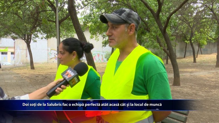 Doi soti de la salubris fac o echipa perfecta atat si la locul de munca