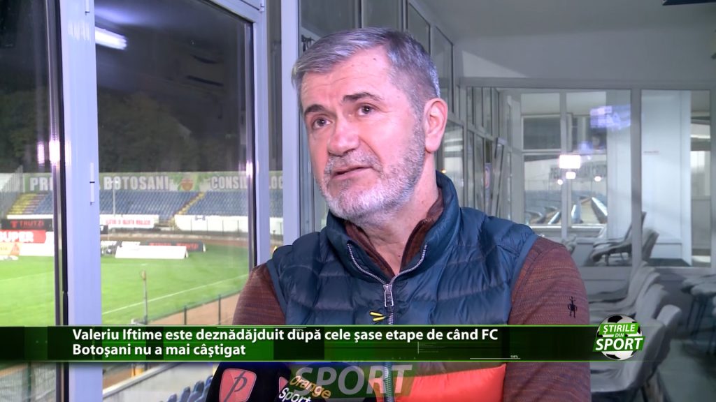 Valeriu Iftime este deznadajduit dupa cele sase etape de cand FC Botosani nu a mai castigat