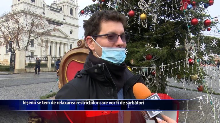 Ieșenii se tem de relaxarea restricțiilor care vor fi de sărbători