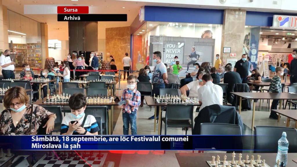 Sâmbătă, 18 septembrie, are loc Festivalul comunei Miroslava la șah