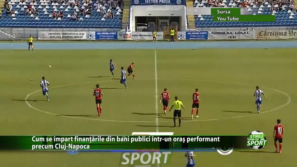 Cum se impart finantarile din bani publici intr-un oras performant precum Cluj-Napoca. Cati bani revin unei echipe de fotbal care se bate la promovare?
