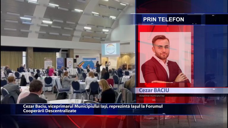 Cezar Baciu, viceprimarul Municipiului Iasi, reprezinta Iasul la Forumul Cooperarii Descentralizate Romano- franceze