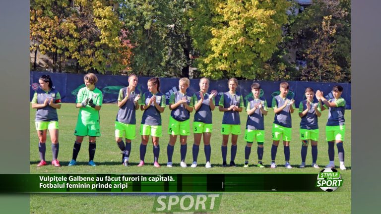 Vulpitele Galbene au facut furori in capitala. Fotbalul feminin prinde aripi