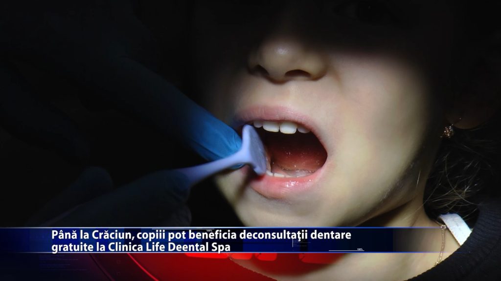 Până la Crăciun, copiii pot beneficia de consultații dentare gratuite la Clinica Life Dental Spa
