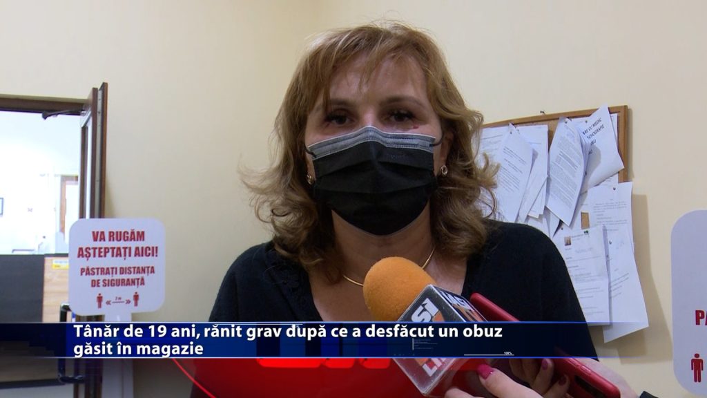 Tânăr de 19 ani, rănit grav după ce a desfăcut un obuz găsit în magazie