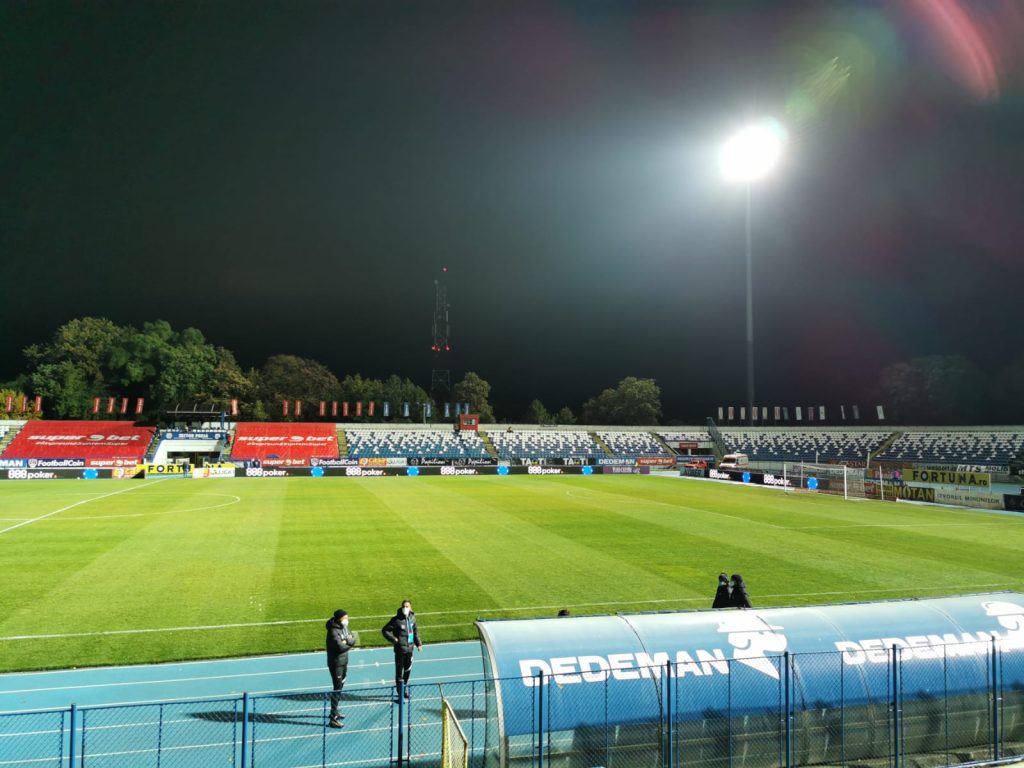 Meciul Poli Iaşi – FC Viitorul, întrerupt la scorul de 2-1 din cauza stingerii nocturnei