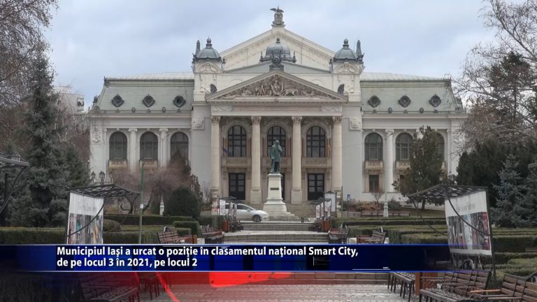Municipiul Iasi a urcat o pozitie in clasamentul national Smart City, de pe locul 3 in 2021, pe locul 2
