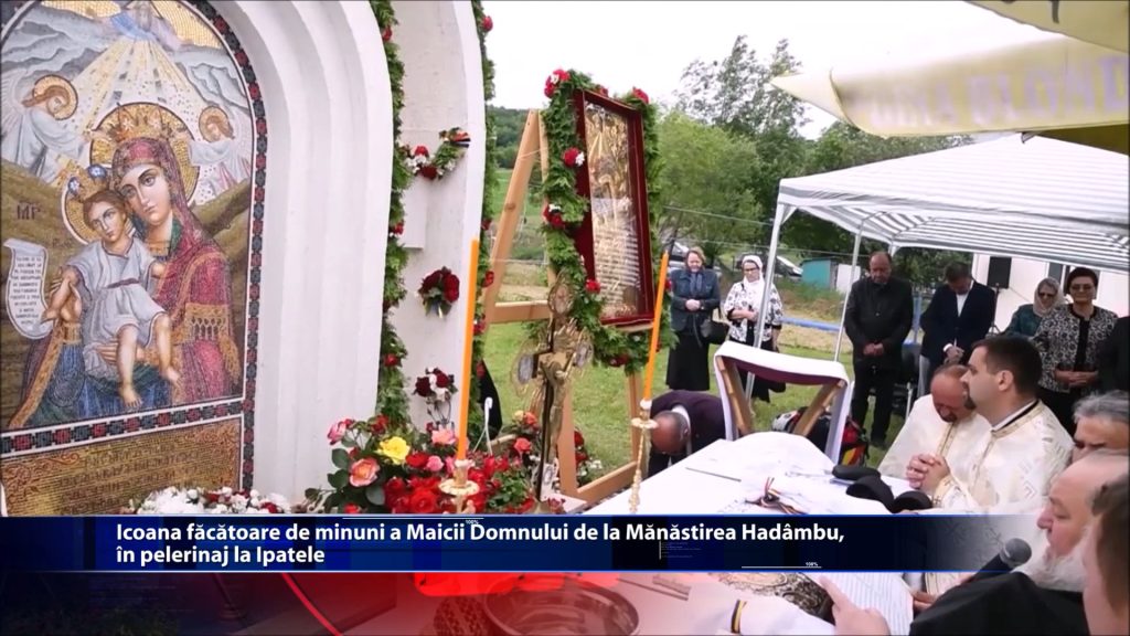 Icoana facatoare de minuni a Maicii Domnului de la Manastirea Hadambu, in pelerinaj la Ipatele