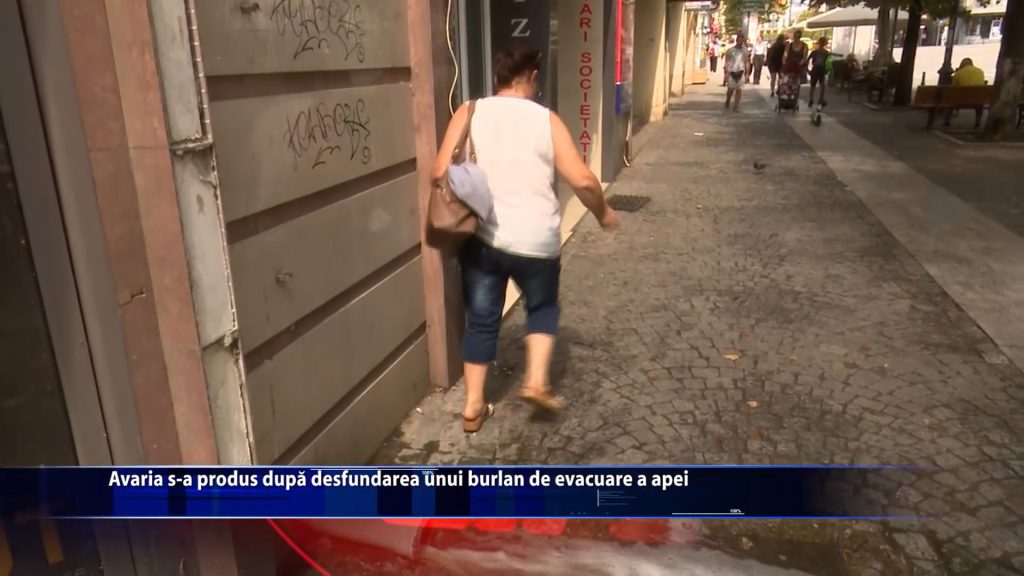 Avaria s-a produs dupa desfundarea unui burlan de evacuare a apei
