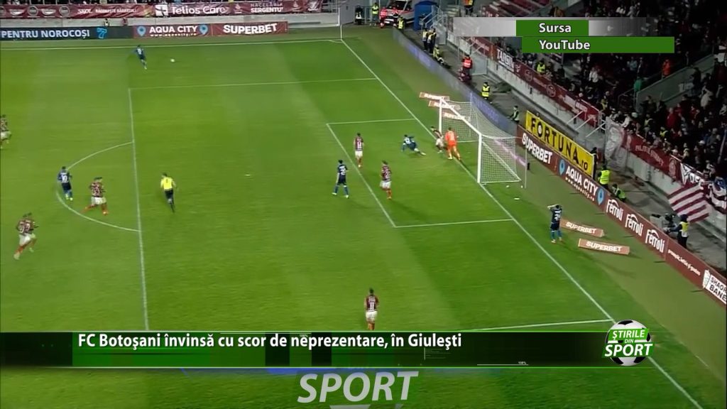 FC Botosani invinsa cu scor de neprezentare, in Giulesti. Moldovenii nu au avut nicio sansa in vacarmul de pe noul stadion