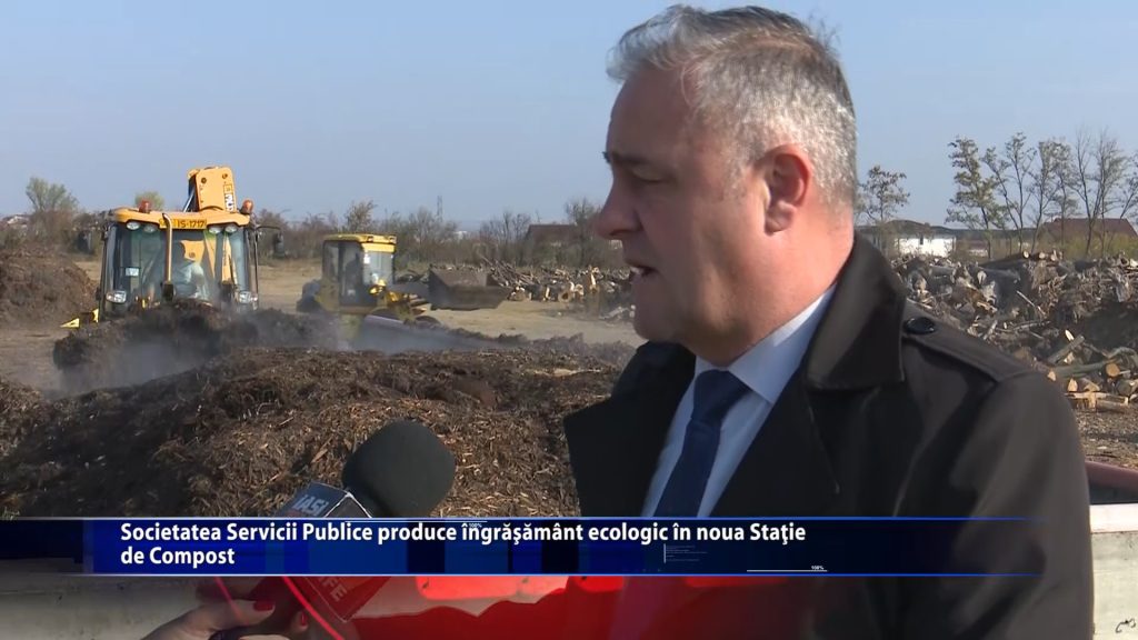 Societatea Servicii Publice produce ingrasamant ecologic in noua Statie de Compost