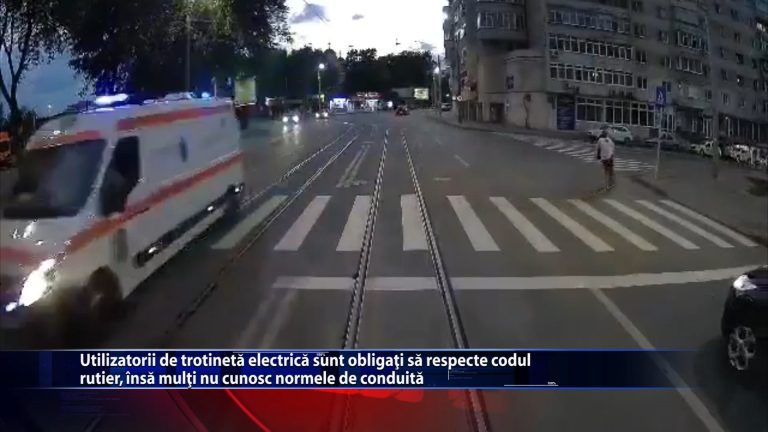 Utilizatorii de trotineta electrica sunt obligati sa respecte codul rutier, insa multi nu cunosc normele de conduita