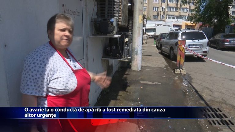 O avarie la o conducta de apa nu a fost remediata din cauza altor urgente