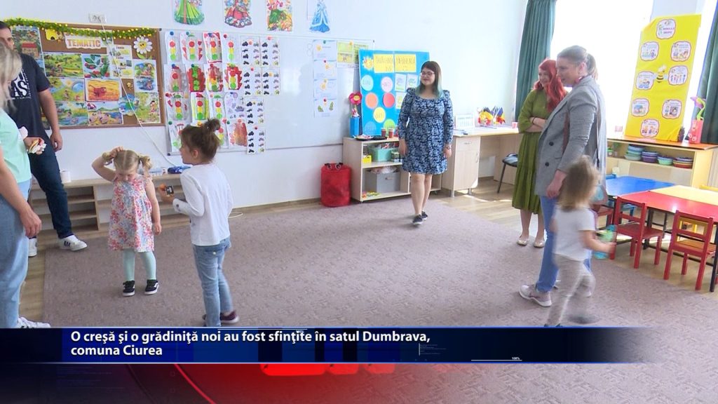 O cresa si o gradinita noi au fost sfintite in satul Dumbrava, comuna Ciurea
