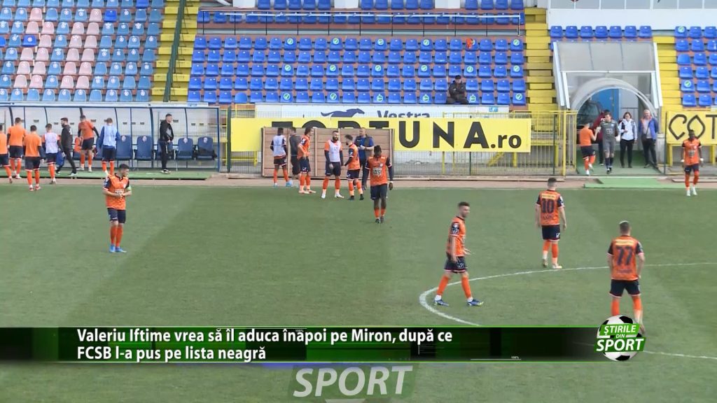 Valeriu Iftime vrea sa il aduca inapoi pe Miron, dupa ce FCSB l-a pus pe lista neagra