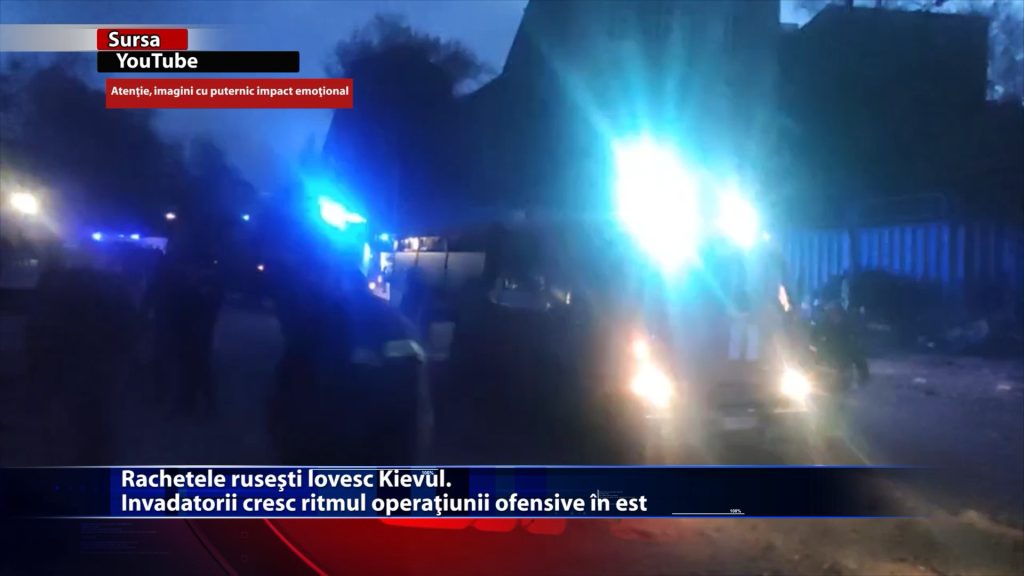 Rachetele rusesti lovesc Kievul. Invadatorii cresc ritmul operatiunii ofensive in est