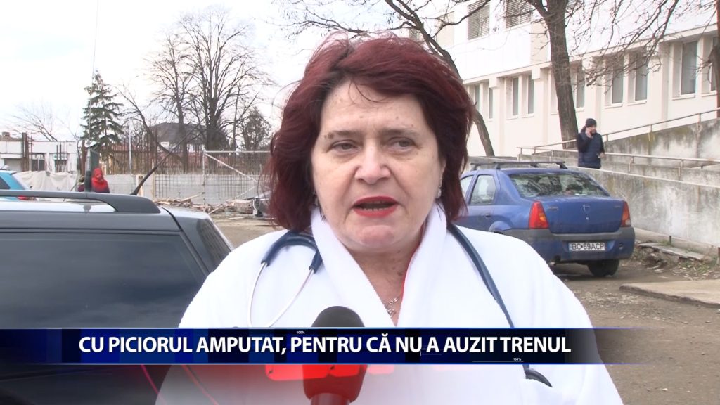 CU PICIORUL AMPUTAT, PENTRU CA NU A AUZIT TRENUL