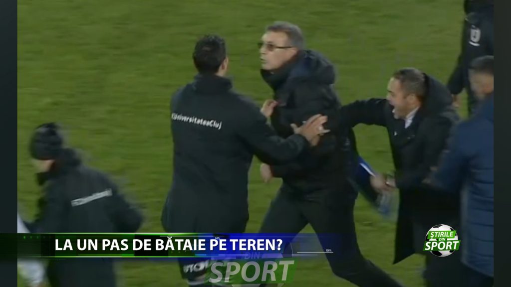 Marius Croitoru si Eugen Neagoe au fost protagonistii unui episod nervos dupa meciul dintre U Cluj si FC Arges