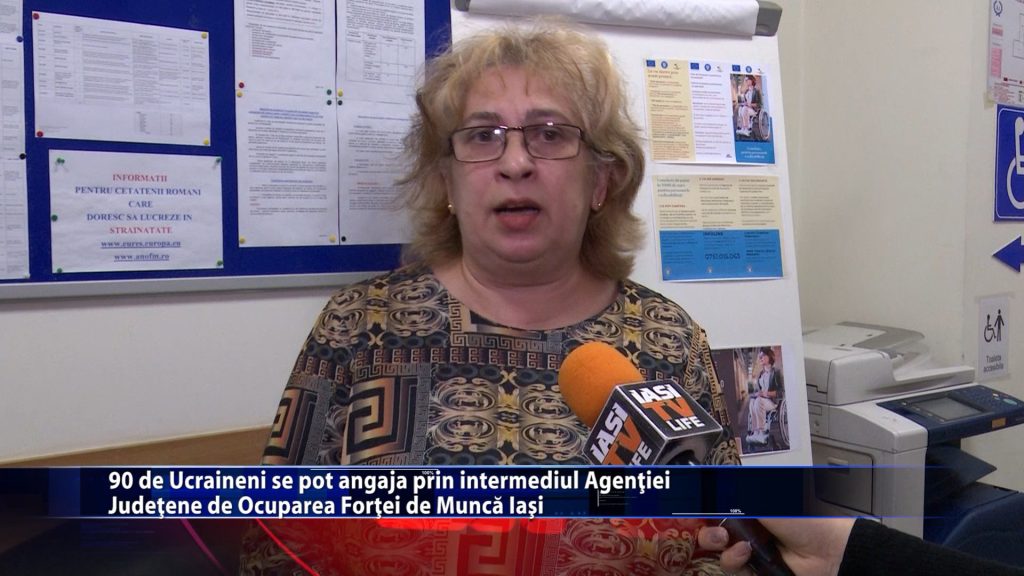 90 de ucraineni se pot angaja prin intermediul Agentiei Judetene de Ocuparea Fortei de Munca Iasi