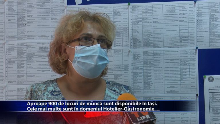 Aproape 900 de locuri de munca sunt disponibile în Iași. Cele mai multe sunt în domeniul Hotelier-Gastronomie
