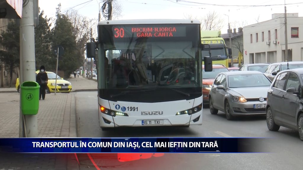TRANSPORTUL IN COMUN DIN IASI, CEL MAI IEFTIN DIN TARA