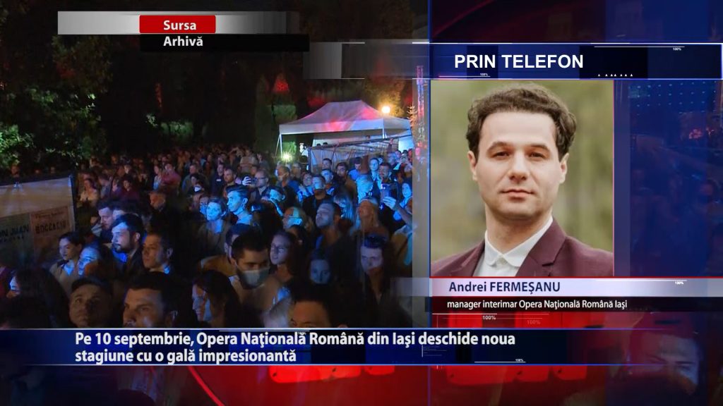 Pe 10 septembrie, Opera Nationala Romana din Iasi deschide noua stagiune cu o gala impresionanta