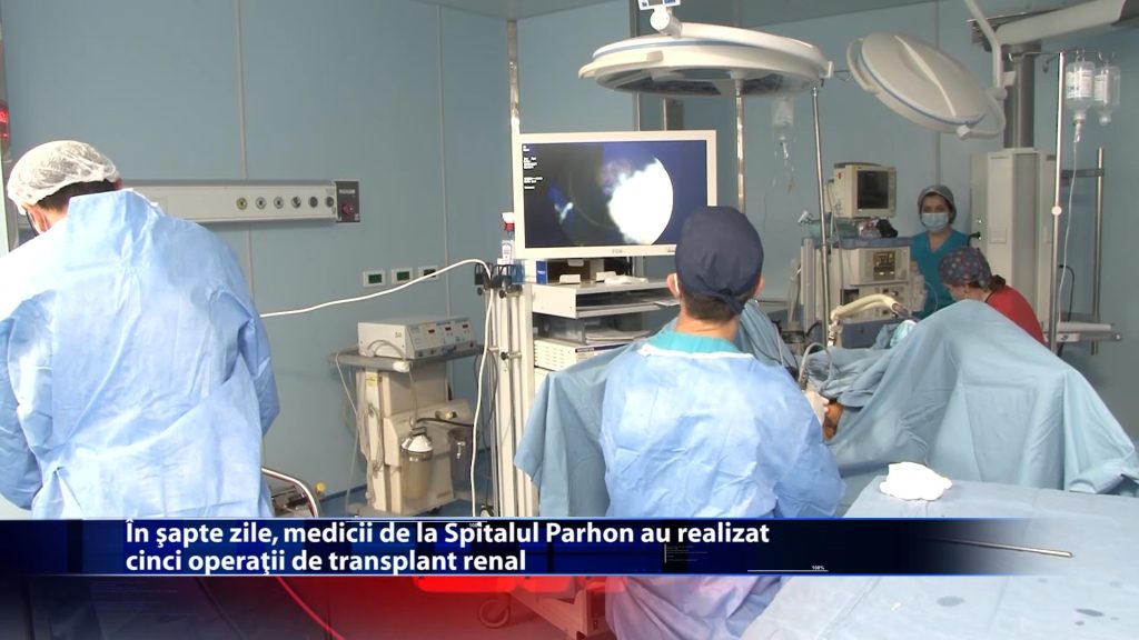 In sapte zile, medicii de la Spitalul Parhon au realizat cinci operatii de transplant renal