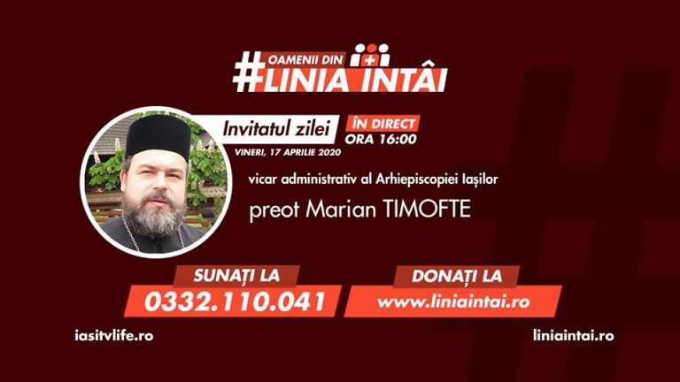 Oamenii din #Liniaîntâi | preot Marian TIMOFTE