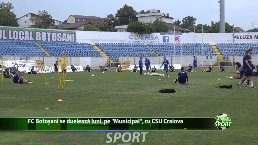 FC Botoșani se duelează luni, pe „Municipal”, cu CSU Craiova