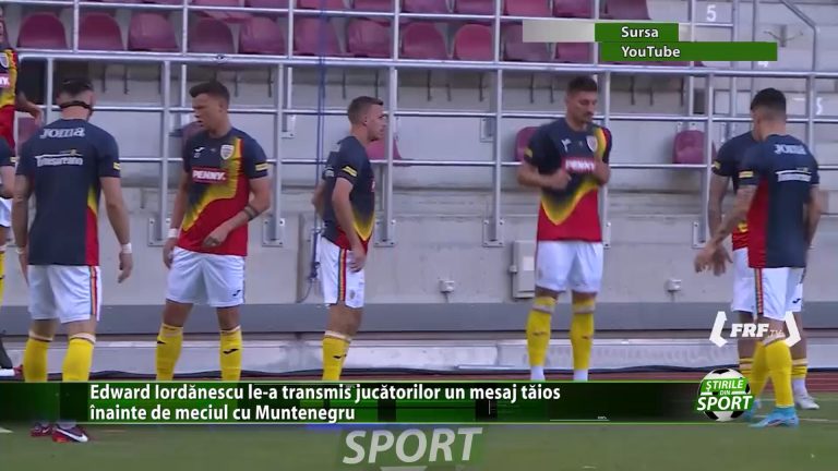 Edward Iordanescu le-a transmis jucatorilor un mesaj taios inainte de meciul cu Muntenegru. Ce asteapta selectionerul de la elevii sai?