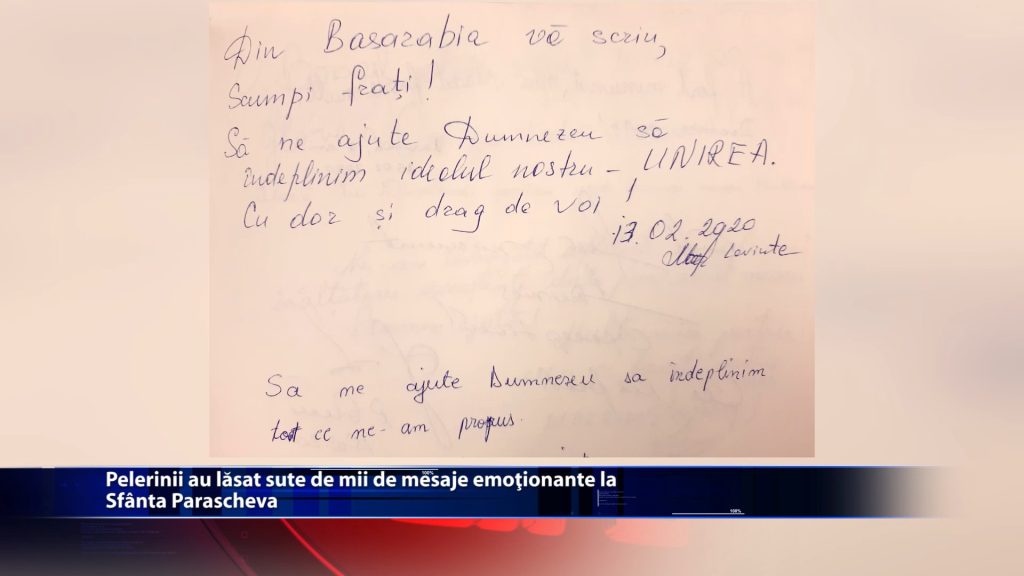 Pelerinii au lasat sute de mii de mesaje emotionante la Sfanta Parascheva