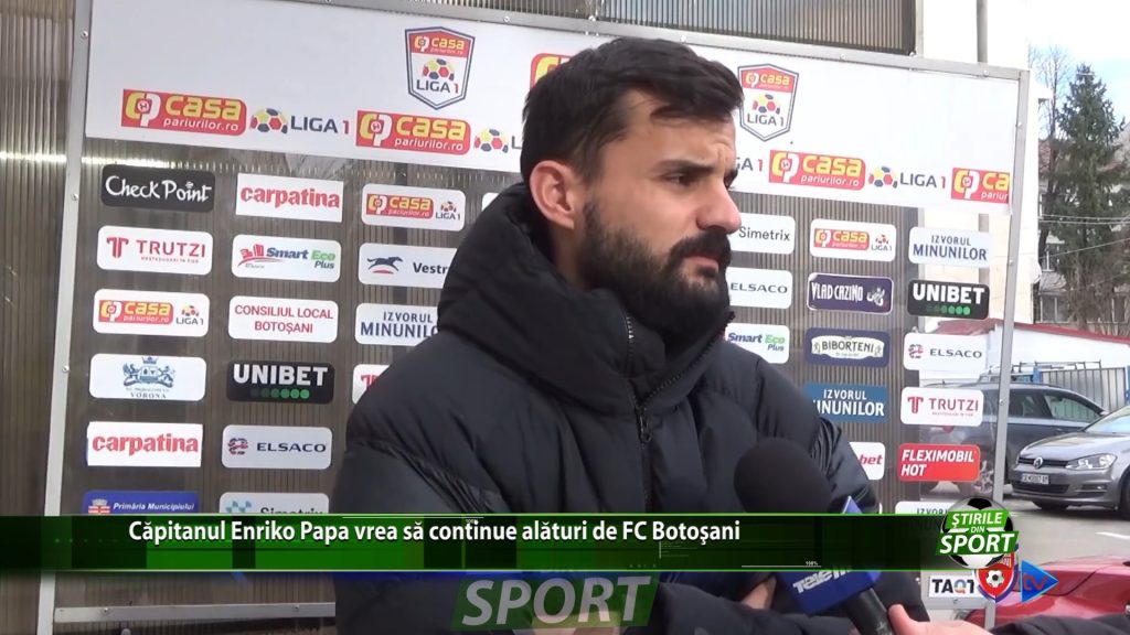 Capitanul Enriko Papa vrea sa continue alaturi de FC Botosani