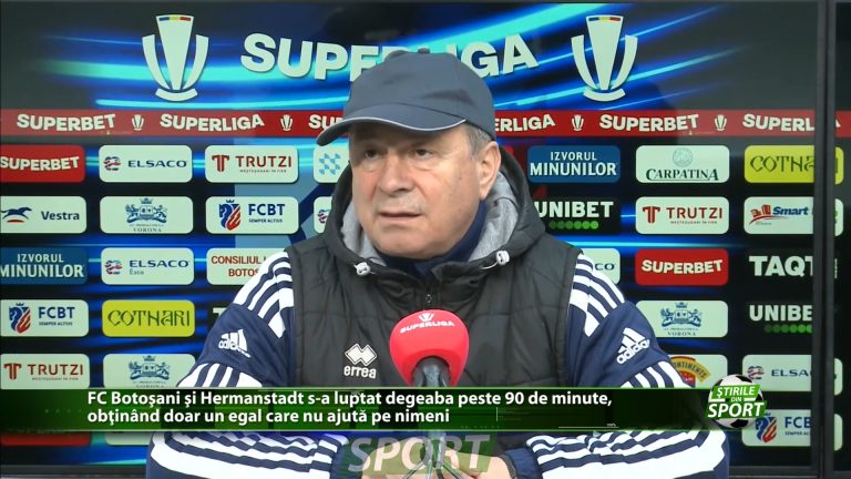 FC Botosani si Hermannstadt s-au luptat degeaba peste 90 de minute, obtinand doar un egal care nu ajuta pe nimeni