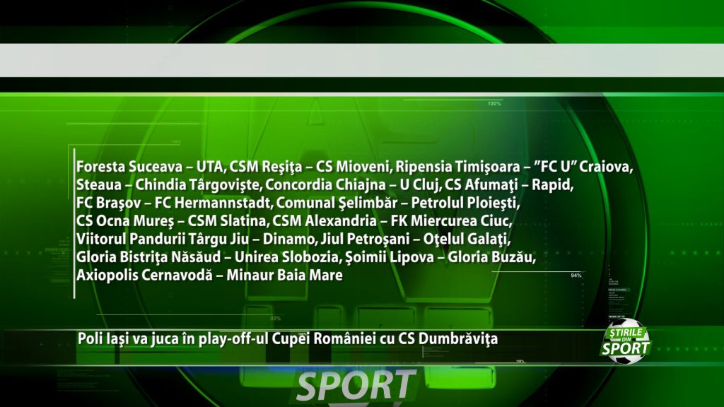 Poli Iasi va juca in play-off-ul Cupei Romaniei cu CS Dumbravita