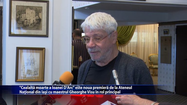 „Cealalta moarte a Ioanei D’Arc” este noua premiera de la Ateneul National din Iasi cu maestrul Gheorghe Visu in rol princial