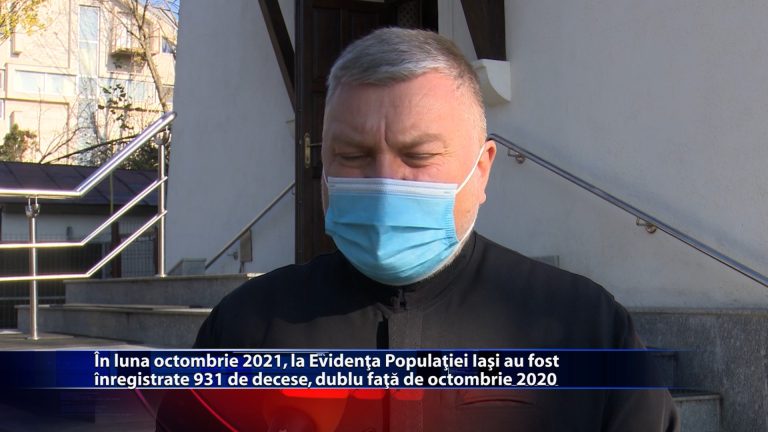 În luna octombrie 2021, la Evidența Populației Iași au fost înregistrate 931 de decese, dublu față de octombrie 2020