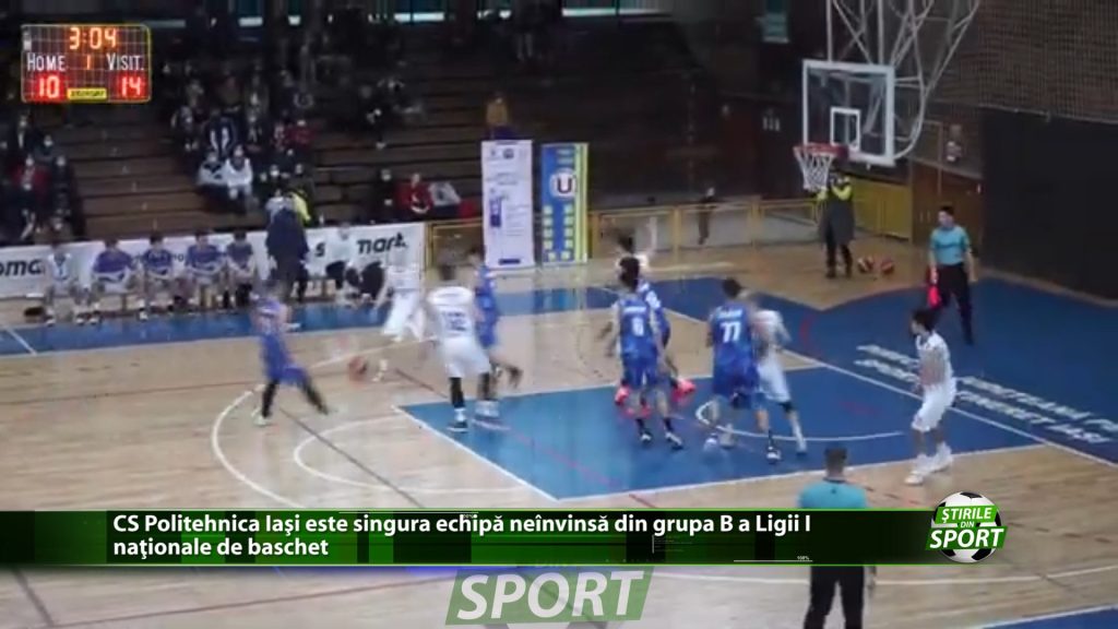 CS Politehnica Iasi este singura echipa neinvinsa din grupa B a Ligii I nationale de baschet