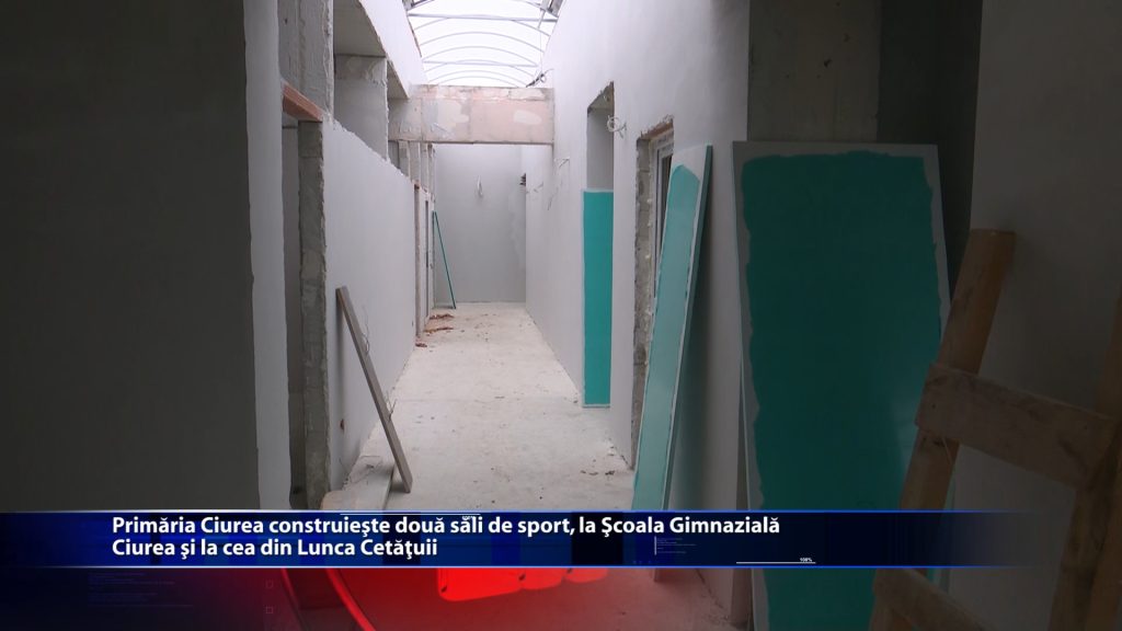 Primaria Ciurea construieste doua sali de sport, la Scoala Gimanziala Ciurea si la cea din Lunca Cetatuii