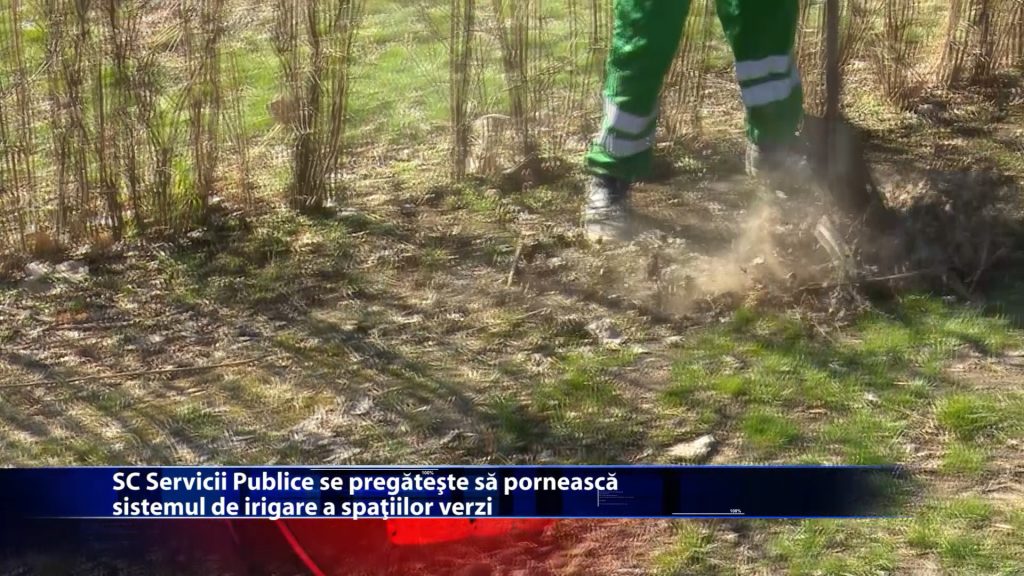 SC Servicii Publice se pregateste sa porneasca sistemul de irigare a spatiilor verzi